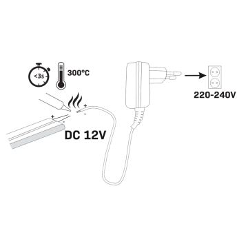 LED Pásek NEON 2 m LED/14W/12V IP65 zelená