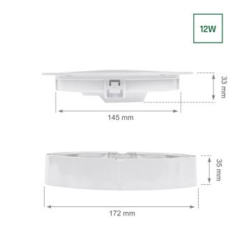 LED Podhledové svítidlo ALGINE 2v1 LED/12W/230V 4000K