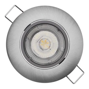 LED Podhledové svítidlo EXCLUSIVE 1xLED/5W/230V 3000 K stříbrná