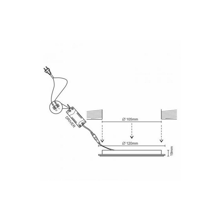 LED Podhledové svítidlo LED/6W/230V