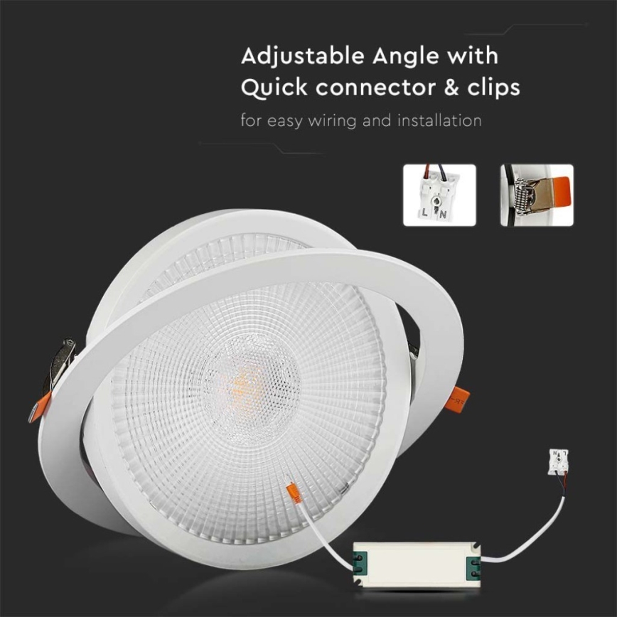 LED Podhledové svítidlo SAMSUNG CHIP LED/10W/230V 6400K