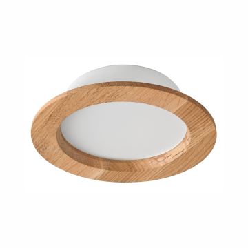 LED Podhledové svítidlo WOODY SPOT LED/12,5W/230V 3000K dub ø 16 cm