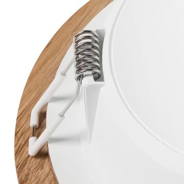 LED Podhledové svítidlo WOODY SPOT LED/12,5W/230V 3000K dub ø 16 cm