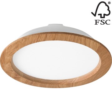 LED Podhledové svítidlo WOODY SPOT LED/23,5W/230V 4000K dub ø 23,5 cm