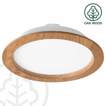 LED Podhledové svítidlo WOODY SPOT LED/23,5W/230V 4000K dub ø 23,5 cm