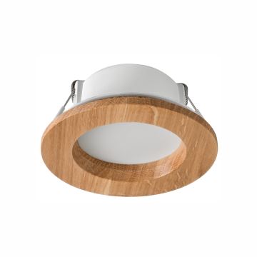 LED Podhledové svítidlo WOODY SPOT LED/5,5W/230V 4000K dub ø 10 cm