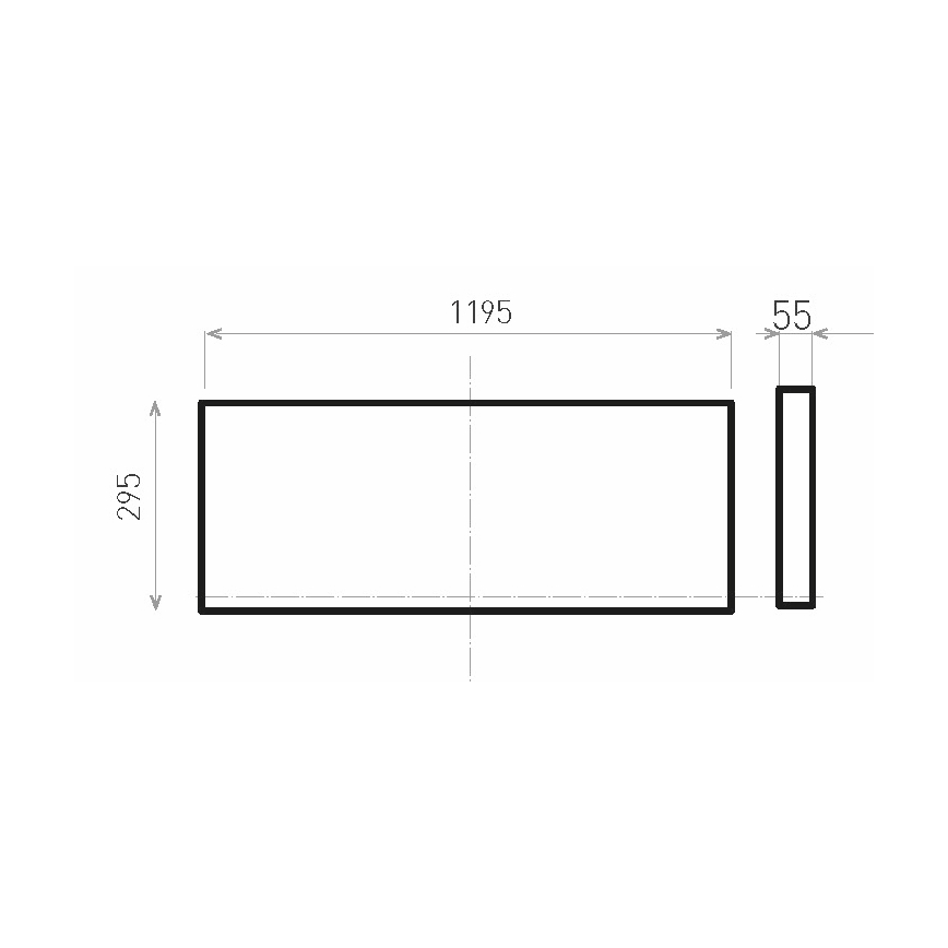 LED Přisazený panel ILLY II UGR LED/46W/230V