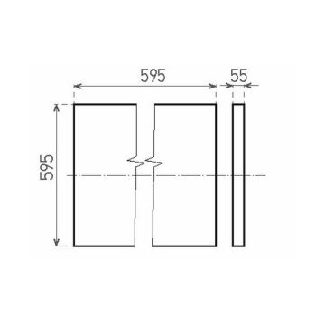 LED Přisazený panel ILLY UGR LED/42W/230V