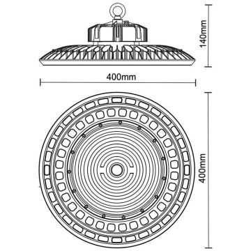 LED Průmyslové svítidlo UFO HIGHBAY LED/200W/230V 5000K IP65