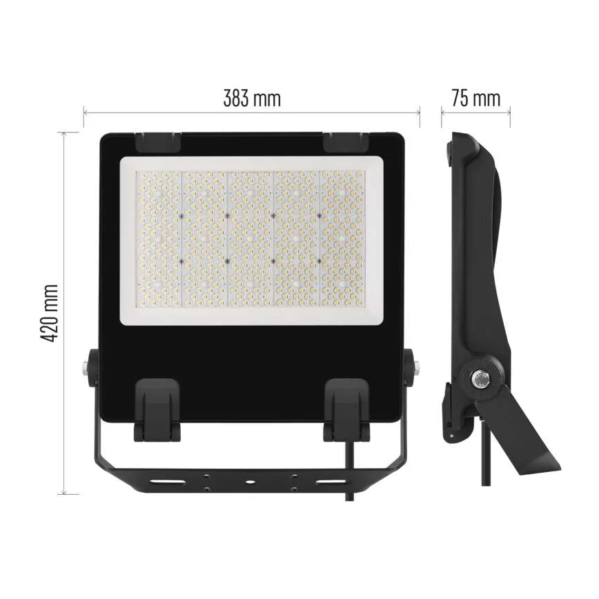 LED Reflektor AVENO LED/200W/230V 4000K 32000 lm IP66 černá