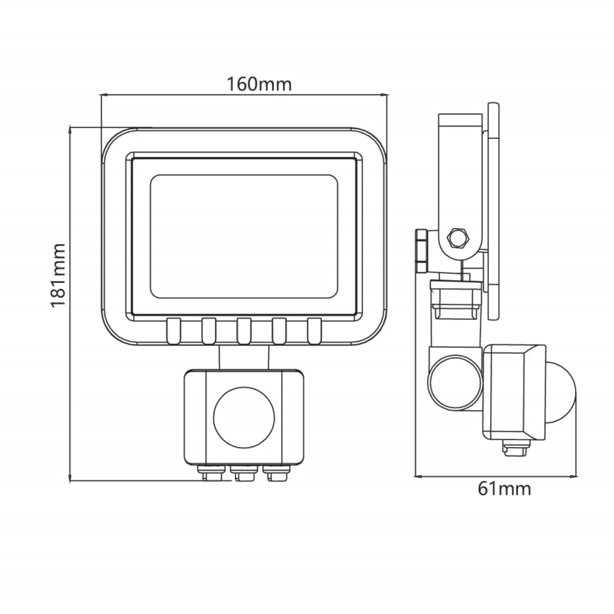 LED Reflektor se senzorem LED/30W/230V IP65