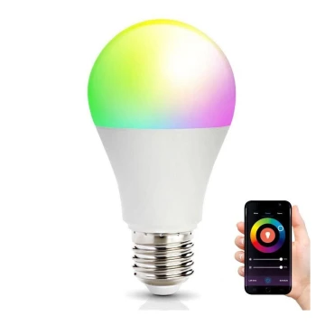 LED RGB Chytrá stmívatelná žárovka E27/14W/230V 2700-6500K Wi-Fi Tuya