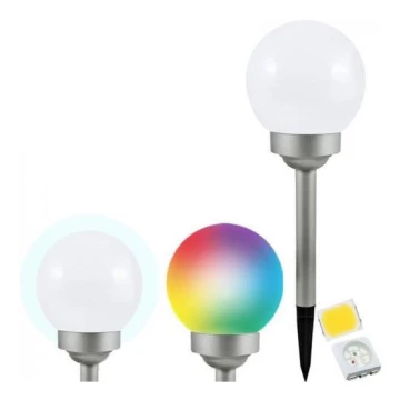 LED RGB Solární lampa LED-RGB/0,2W/AA 1,2V/600mAh IP44