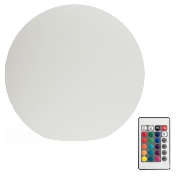 LED RGB Stmívatelná venkovní lampa GLOBO 1xE27/8,5W/230V pr. 30 cm IP44 + dálkové ovládání