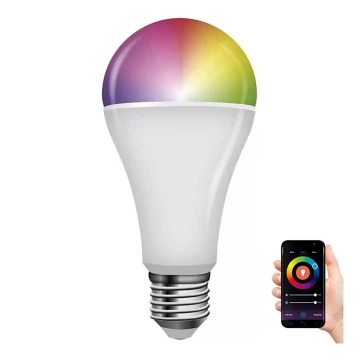 LED RGB Stmívatelná žárovka GoSmart A65 E27/14W/230V 2700-6500K Tuya