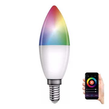 LED RGB Stmívatelná žárovka GoSmart E14/4,8W/230V 2700-6500K Tuya