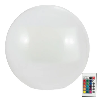 LED RGBW Solární lampa BALL LED/1,2V pr. 40 cm IP65 + dálkové ovládání