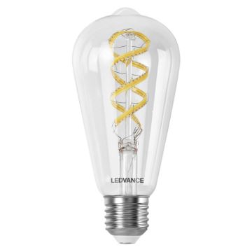 LED RGBW Stmívatelná žárovka SMART+ FILAMENT EDISON ST64 E27/4,8W/230V 2700-6500K Wi-Fi - Ledvance