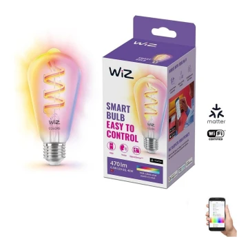 LED RGBW Stmívatelná žárovka ST64 E27/6,3W/230V 2200-6500K Wi-Fi - WiZ