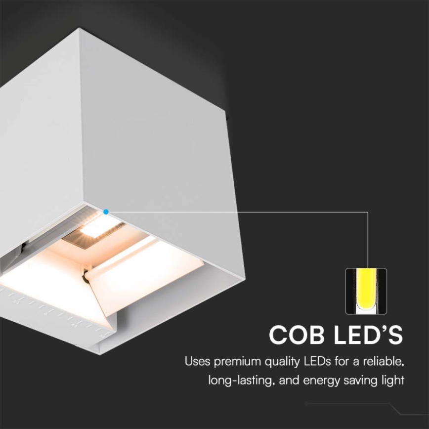 LED Solární nástěnné svítidlo se senzorem LED/3W/3,7V IP65 4000K bílá