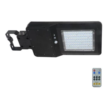 LED Solární pouliční lampa se senzorem LED/40W/9,6V IP65 6000K + dálkové ovládání