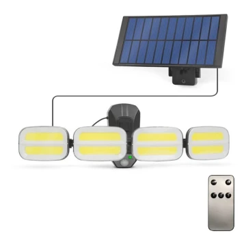 LED Solární reflektor se senzorem 4xLED/2,5W/6V IP65