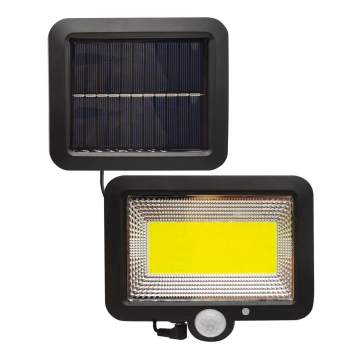 LED Solární reflektor se senzorem DUO LED/1W/3,7V IP44