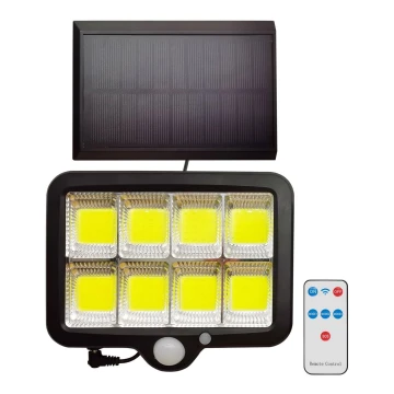 LED Solární reflektor se senzorem INTEGRA LED/3W/3,7V IP44 + dálkové ovládání