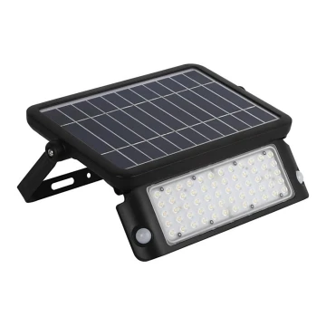 LED Solární reflektor se senzorem LED/10W/3,7V 4000K IP65