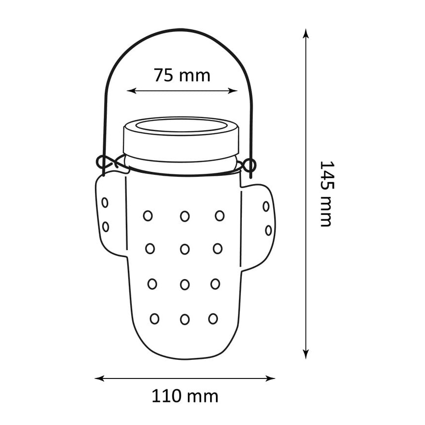 LED Solární svítidlo CACTUS LED/1,2V IP44