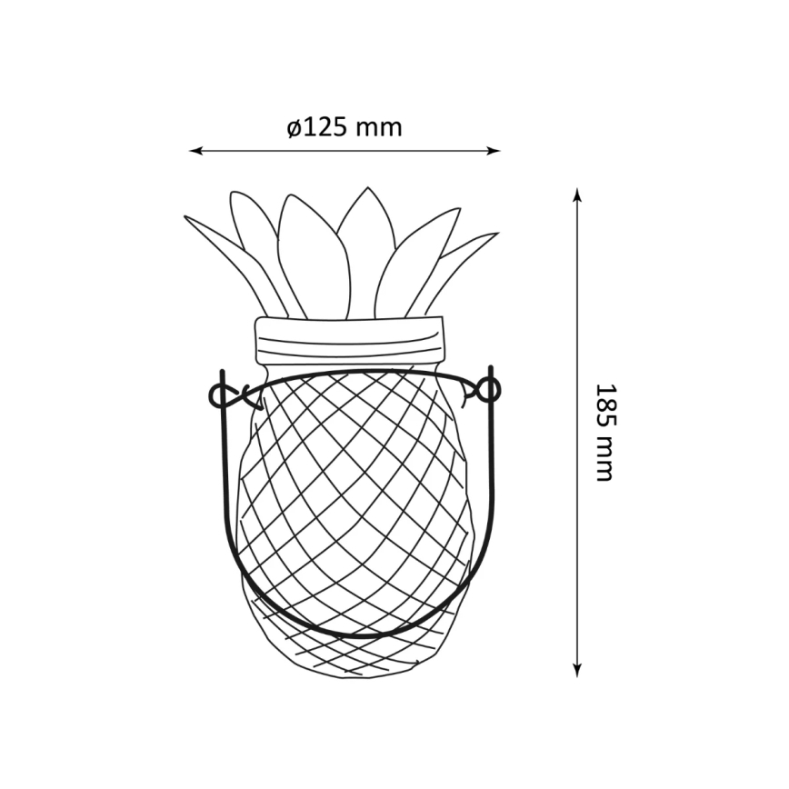 LED Solární svítidlo JAR LED/1,2V IP44 ananas