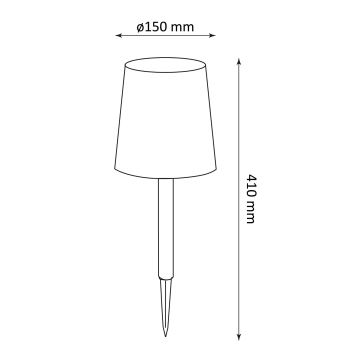 LED Solární svítidlo RUMBA LED/1,2V IP44