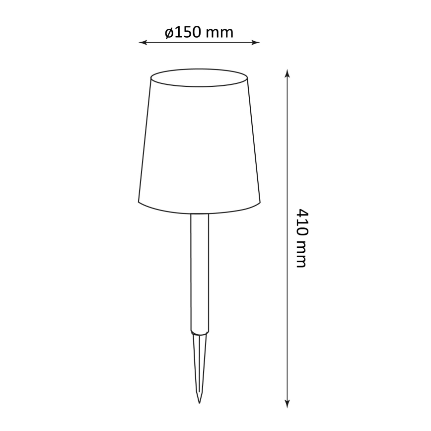 LED Solární svítidlo RUMBA LED/1,2V IP44