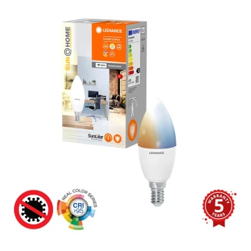 LED Stmívatelná antibakteriální žárovka B40 E14/4,9W/230V Wi-Fi 2200-5000K - Ledvance