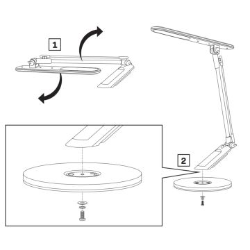 LED Stmívatelná dotyková stolní lampa OPTIMUM LED/7W/230V USB 3000/4000/6000K stříbrná