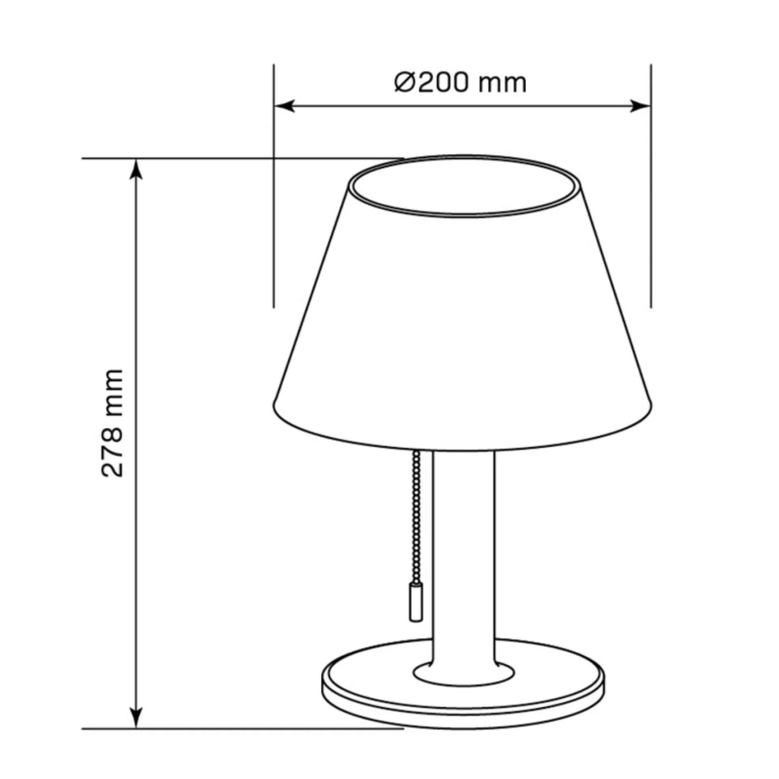 LED Stmívatelná solární lampa VIOLA LED/3,7V IP44