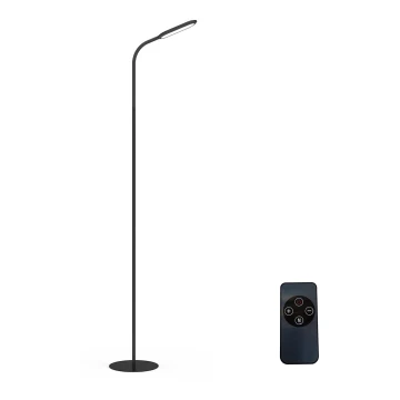 LED Stmívatelná stojací lampa LED/10W/230V 3000/4000/6000K černá + dálkové ovládání