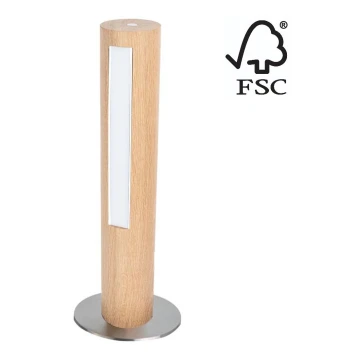 LED Stmívatelná stolní lampa CONOR LED/9W/230V dub – FSC certifikováno