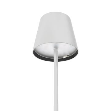 LED Stmívatelná venkovní nabíjecí stolní lampa LED/4W/4000 mAh 3000/4000/5500K IP44 bílá