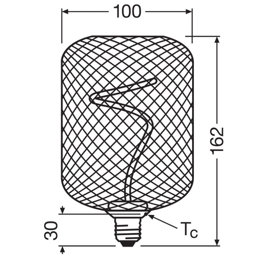 LED Stmívatelná žárovka DECOR FILAMENT E27/3,5W/230V 1800K zlatá - Osram