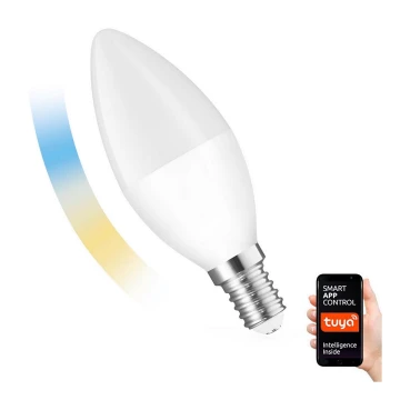 LED Stmívatelná žárovka E14/5W/230V 2700-6500K Wi-Fi Tuya