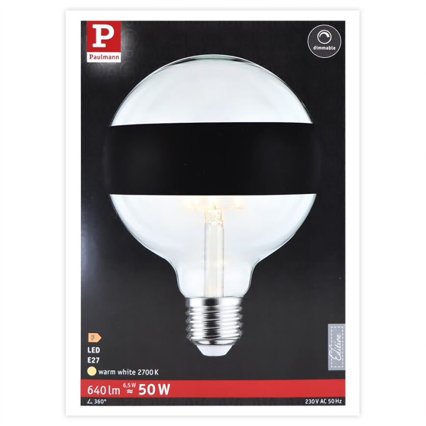 LED Stmívatelná žárovka GLOBE E27/6,5W/230V 2700K - Paulmann 28682