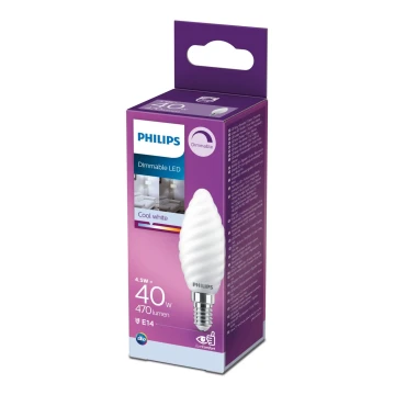 LED Stmívatelná žárovka Philips E14/4,5W/230V 4000K