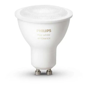 LED stmívatelná žárovka Philips Hue WHITE AMBIANCE 1xGU10/5,5W/230V 