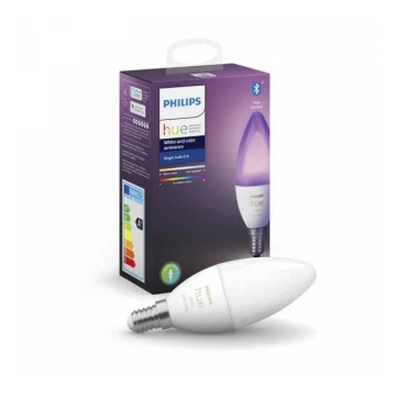 LED Stmívatelná žárovka Philips Hue WHITE AND COLOR AMBIANCE B39 E14/5,3W/230V 2200K - 6500K