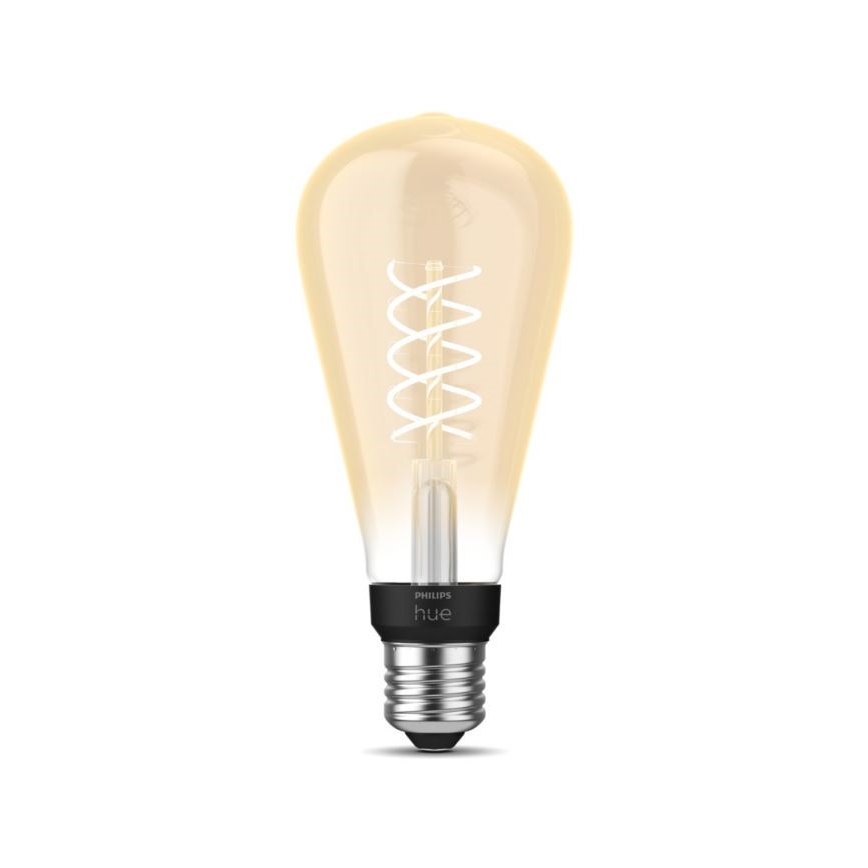 LED Stmívatelná žárovka Philips Hue WHITE FILAMENT ST72 E27/7W/230V 2100K