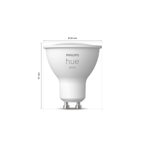 LED Stmívatelná žárovka Philips Hue WHITE GU10/4,2W/230V 2700K