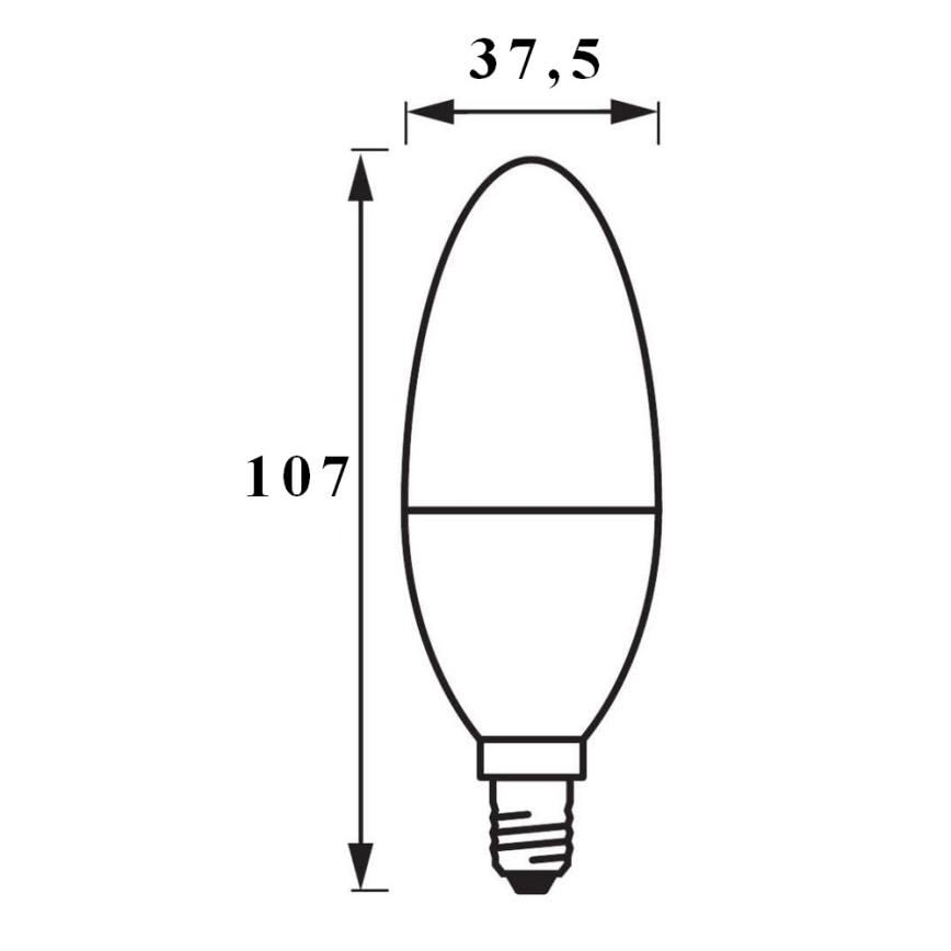 LED Stmívatelná žárovka SMART+ E14/5W/230V 2700K Wi-Fi - Ledvance