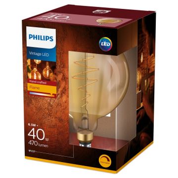 LED Stmívatelná žárovka VINTAGE Philips G200 E27/6,5W/230V