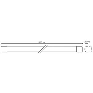 LED Stmívatelné podlinkové svítidlo se senzorem LED/20W/230V 4000K IP40